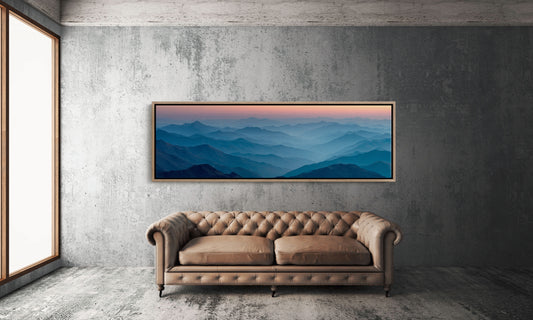 Blue Mountains Beneath A Quiet Dawn