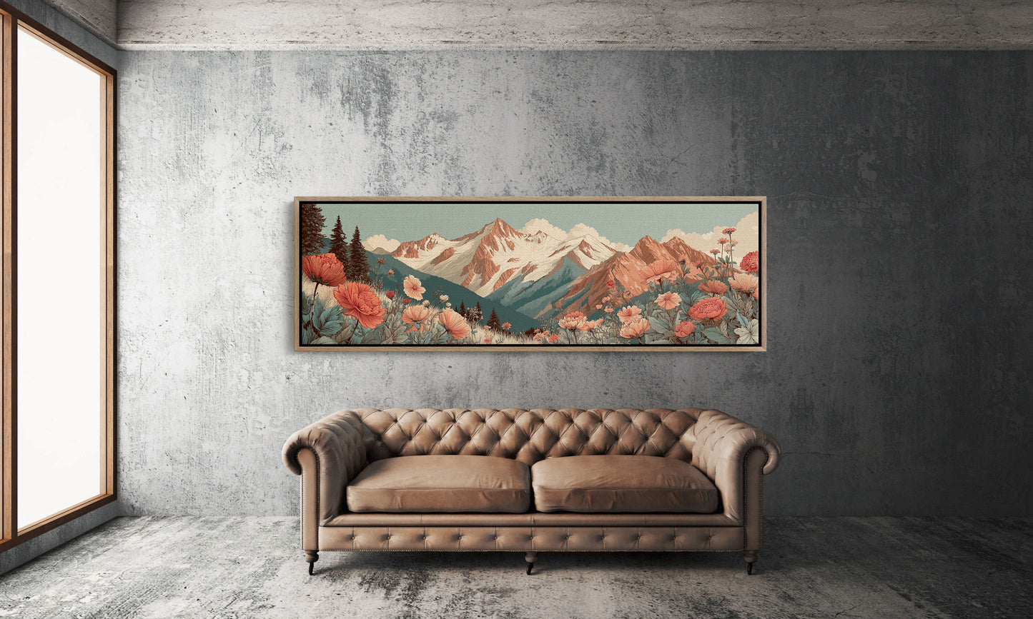 Wildflowers Beneath The Alpine Peaks