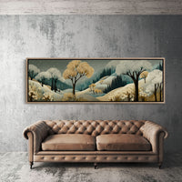 Golden Trees Beneath A Starlit Valley