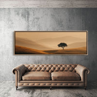 A Lone Tree In Golden Quiet