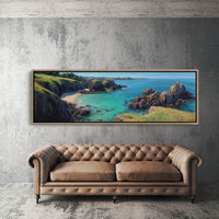 Turquoise Cove Beneath The Cliffs