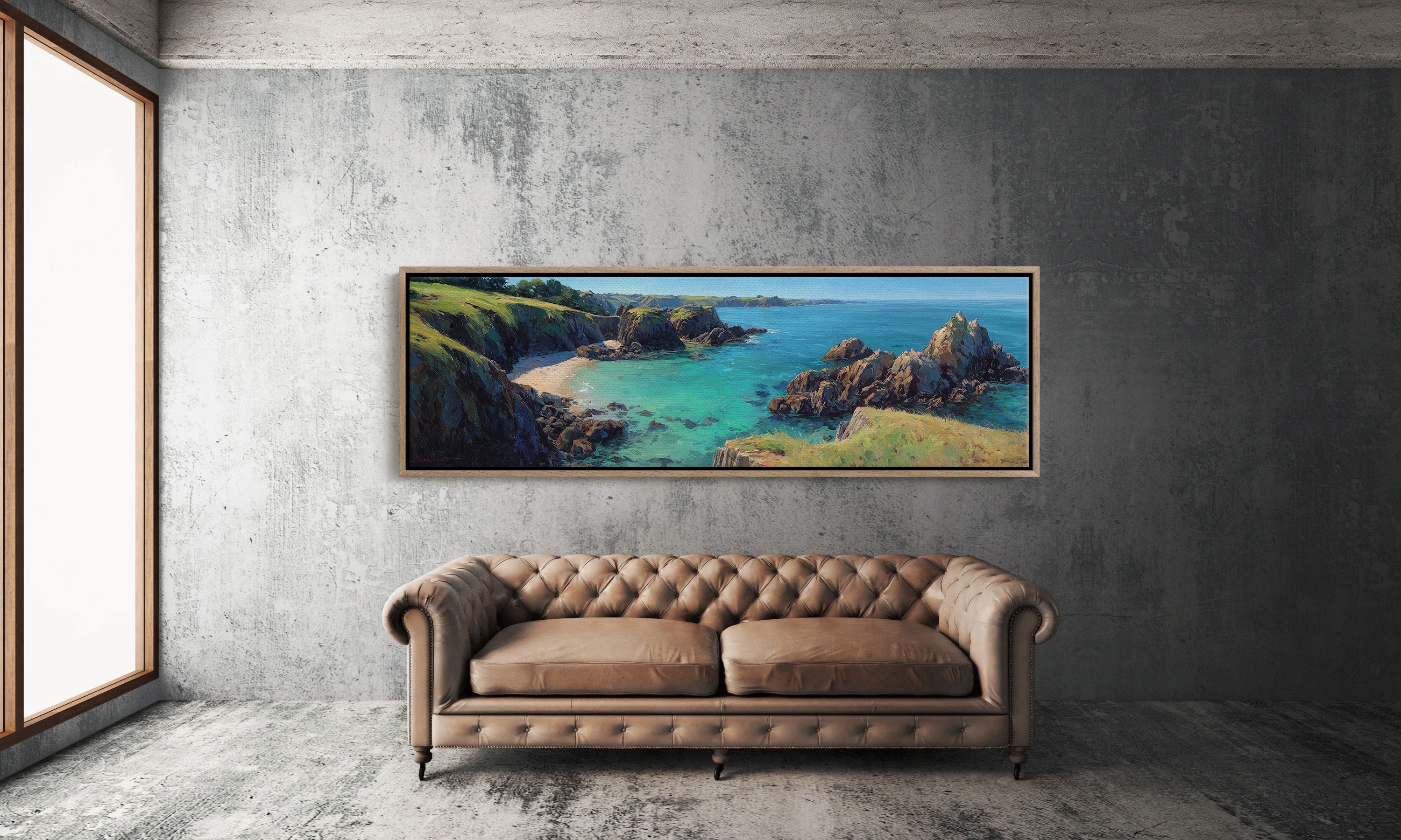 Turquoise Cove Beneath The Cliffs