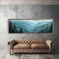 Blue Mountains In Morning Mist