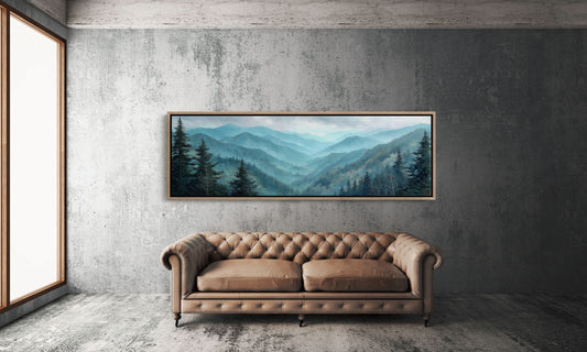 Blue Mountains In Morning Mist