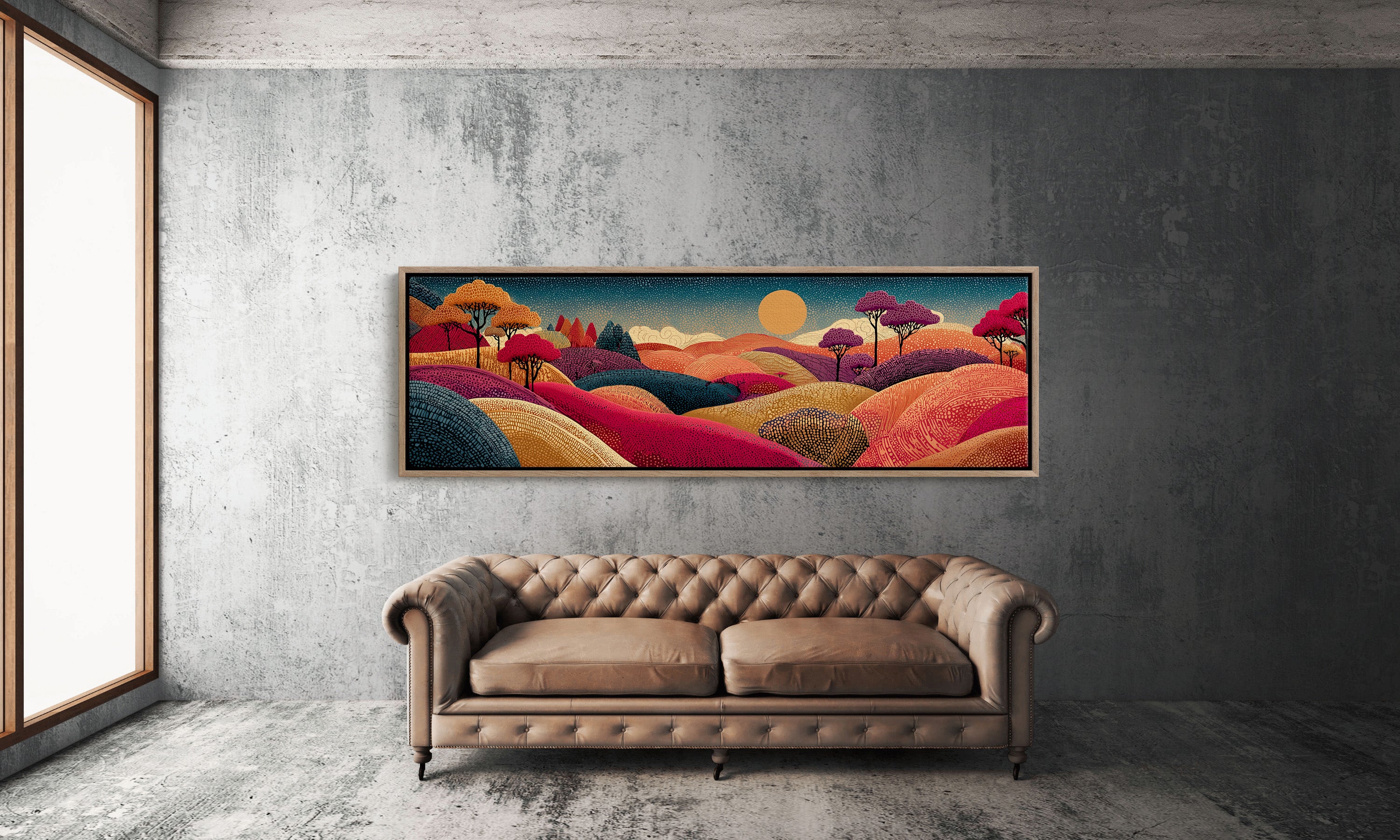 Sunlit Hills of Autumn Dreams