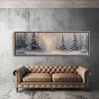 Winter Light Through Silent Pines