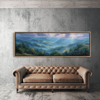 Blue Mountains Beneath Morning Light