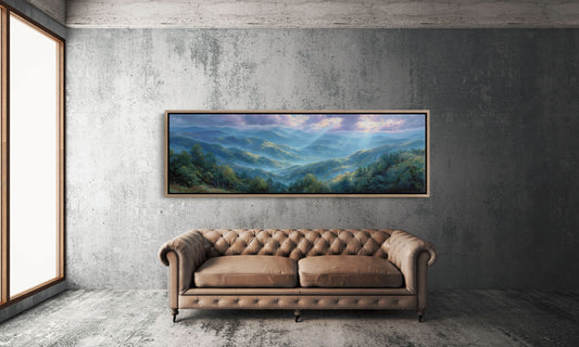 Blue Mountains Beneath Morning Light