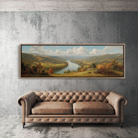 Autumn Valley Along The Riverbend
