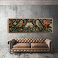 Songbirds Among Baroque Blooms