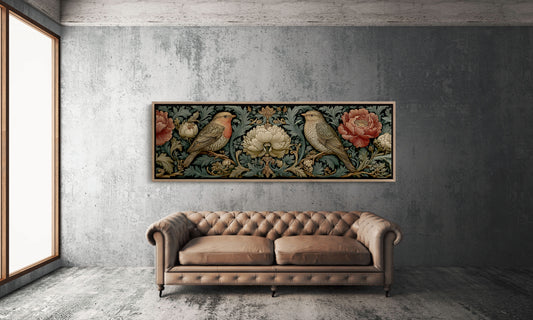 Songbirds Among Baroque Blooms