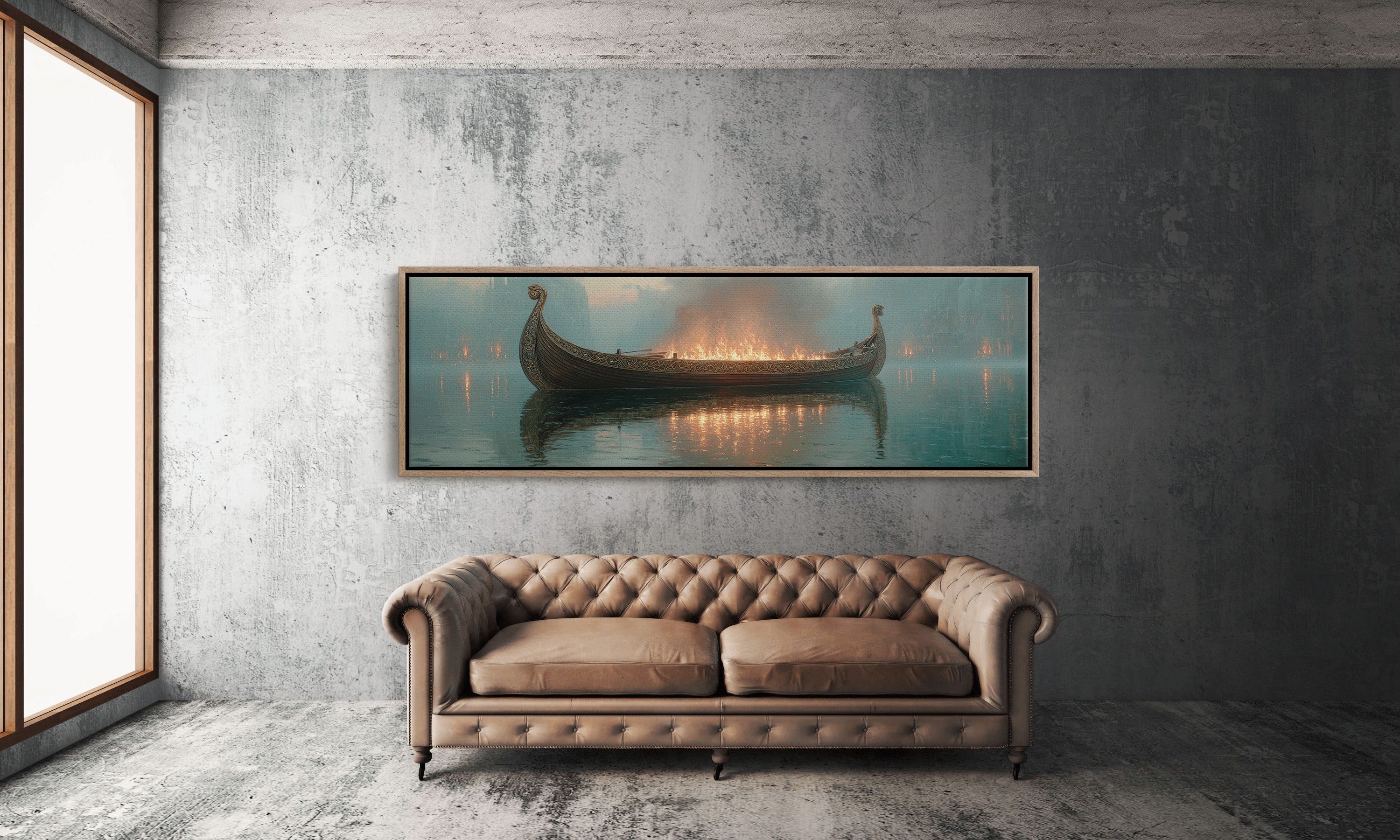 Viking Farewell On The Burning Sea