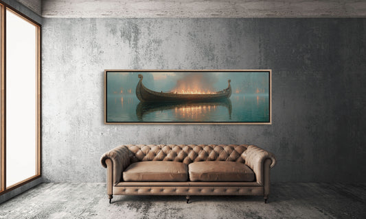 Viking Farewell On The Burning Sea