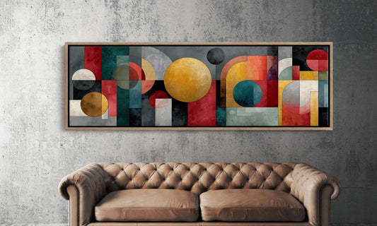 Geometric Harmony In Bold Color