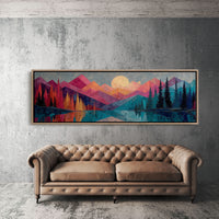 Moonrise Over Prism Peaks