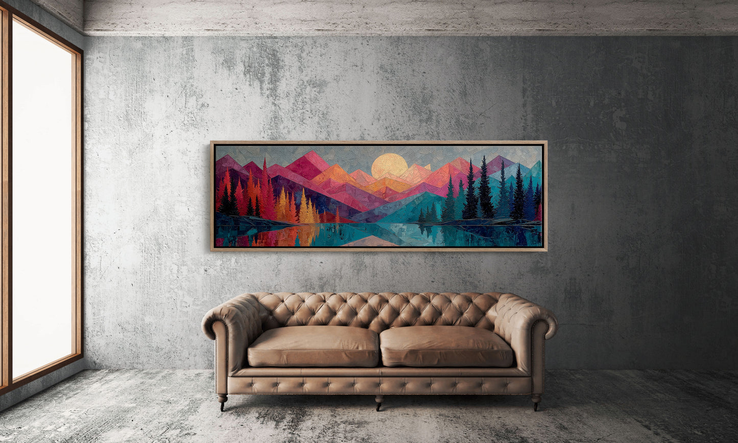 Moonrise Over Prism Peaks