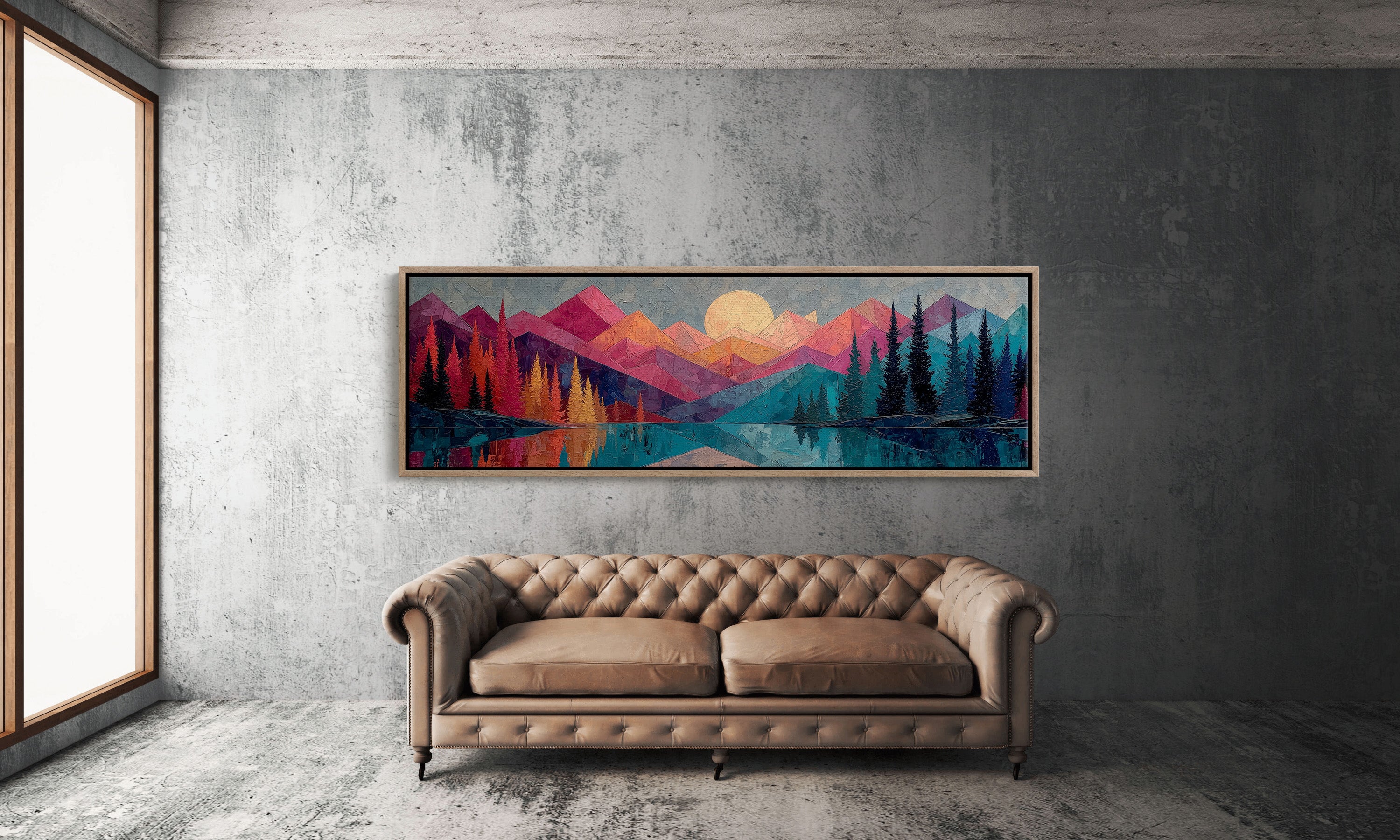 Moonrise Over Prism Peaks
