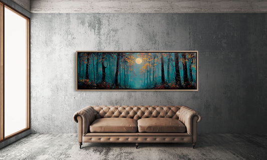 Moonlit Forest Of Fireflies