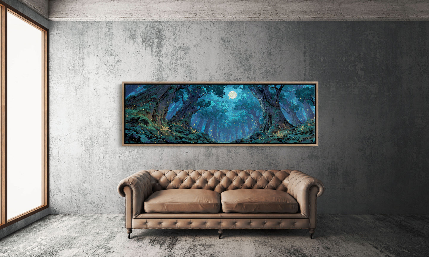 Moonlit Enchanted Forest Path