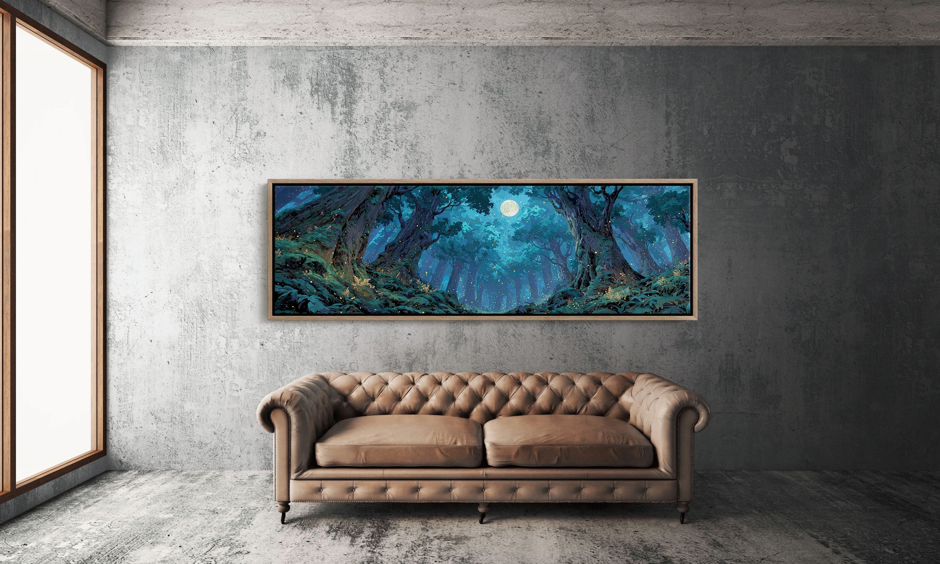 Moonlit Enchanted Forest Path