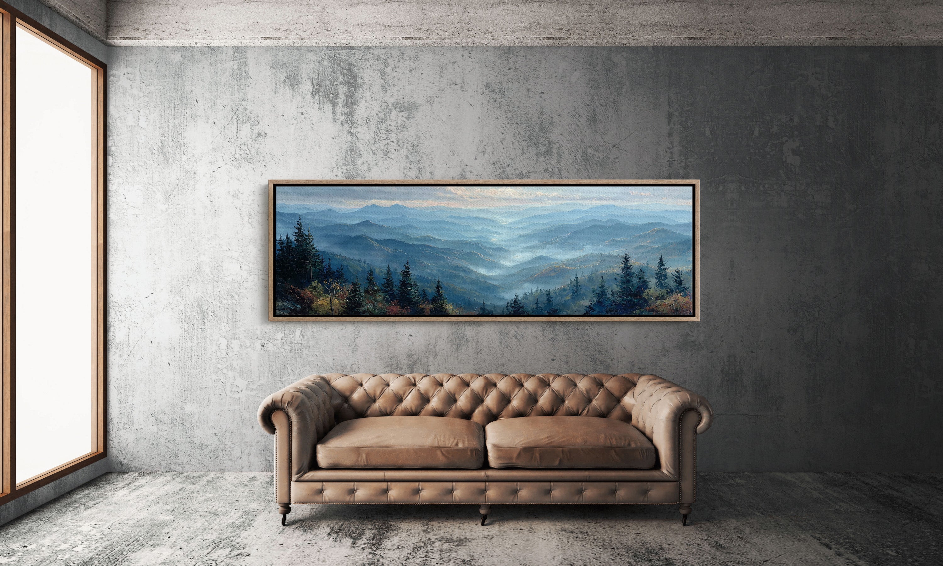 Misty Blue Mountain Valley