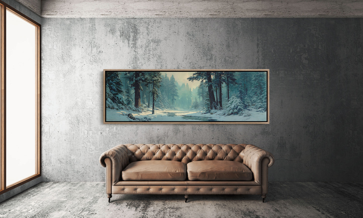 Snowy Forest Morning Light