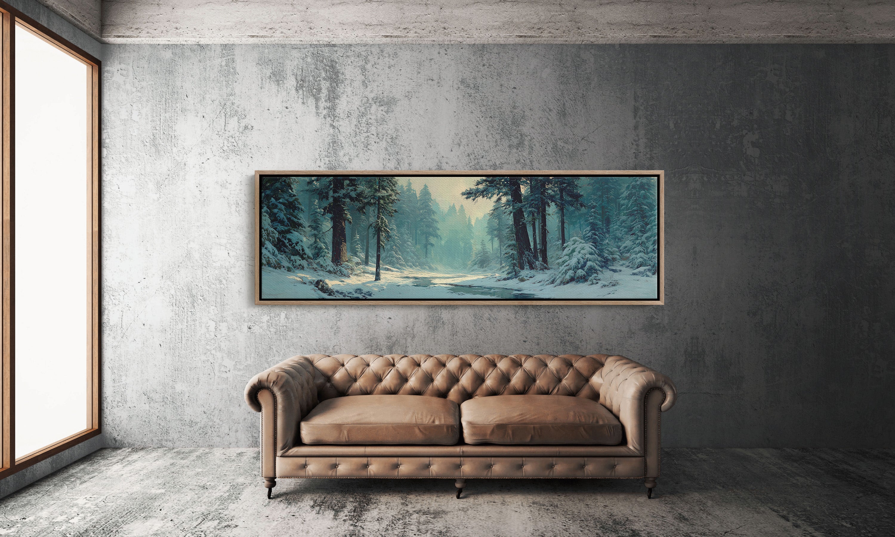 Snowy Forest Morning Light