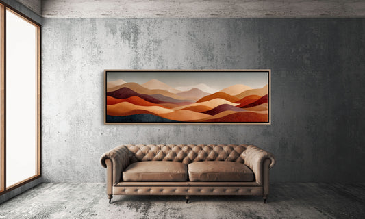 Desert Sunset Abstract Hills