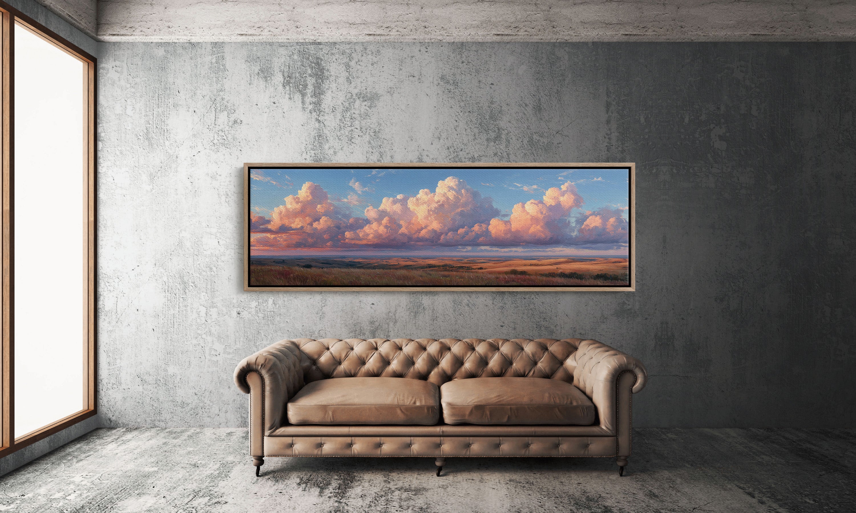Sunlit Prairie Cloudscape