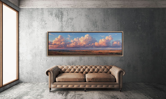 Sunlit Prairie Cloudscape