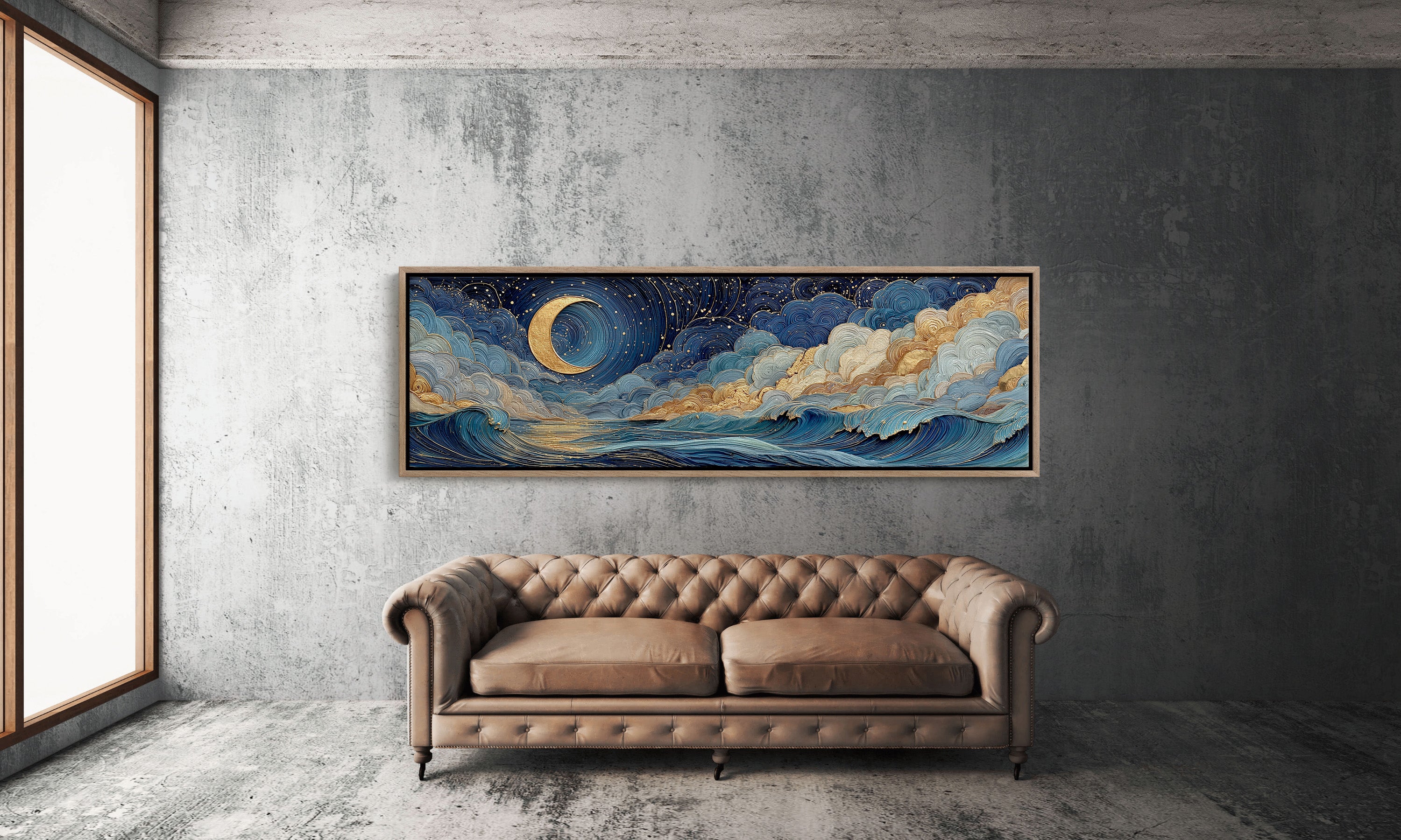 Celestial Moonlit Waves