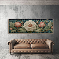 Vintage Peony Blooming Garden