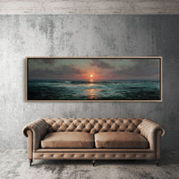 Crimson Ocean Sunset