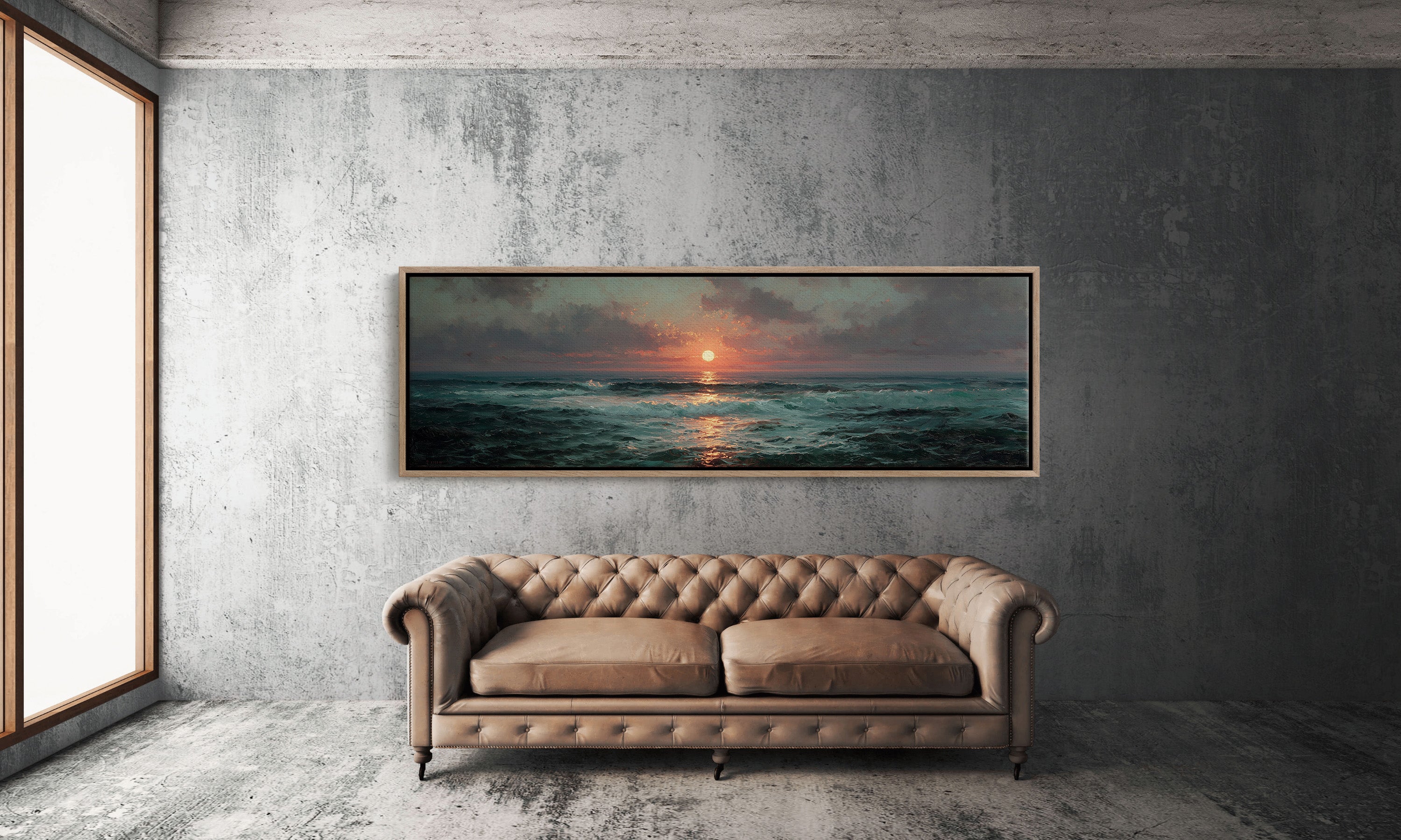 Crimson Ocean Sunset