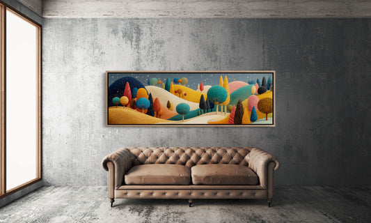 Whimsical Starlit Hills