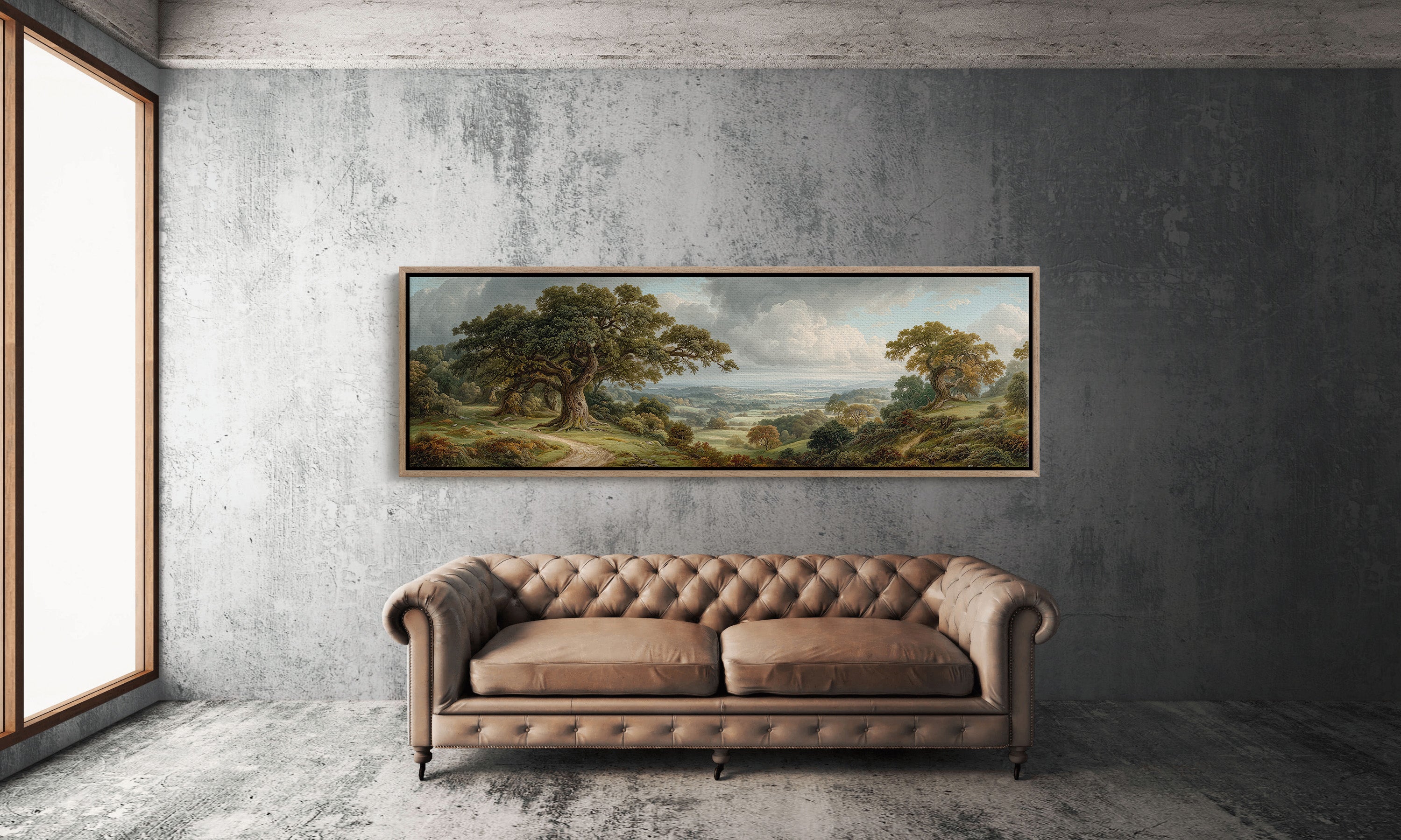 Ancient Oaks Over Rolling Valleys