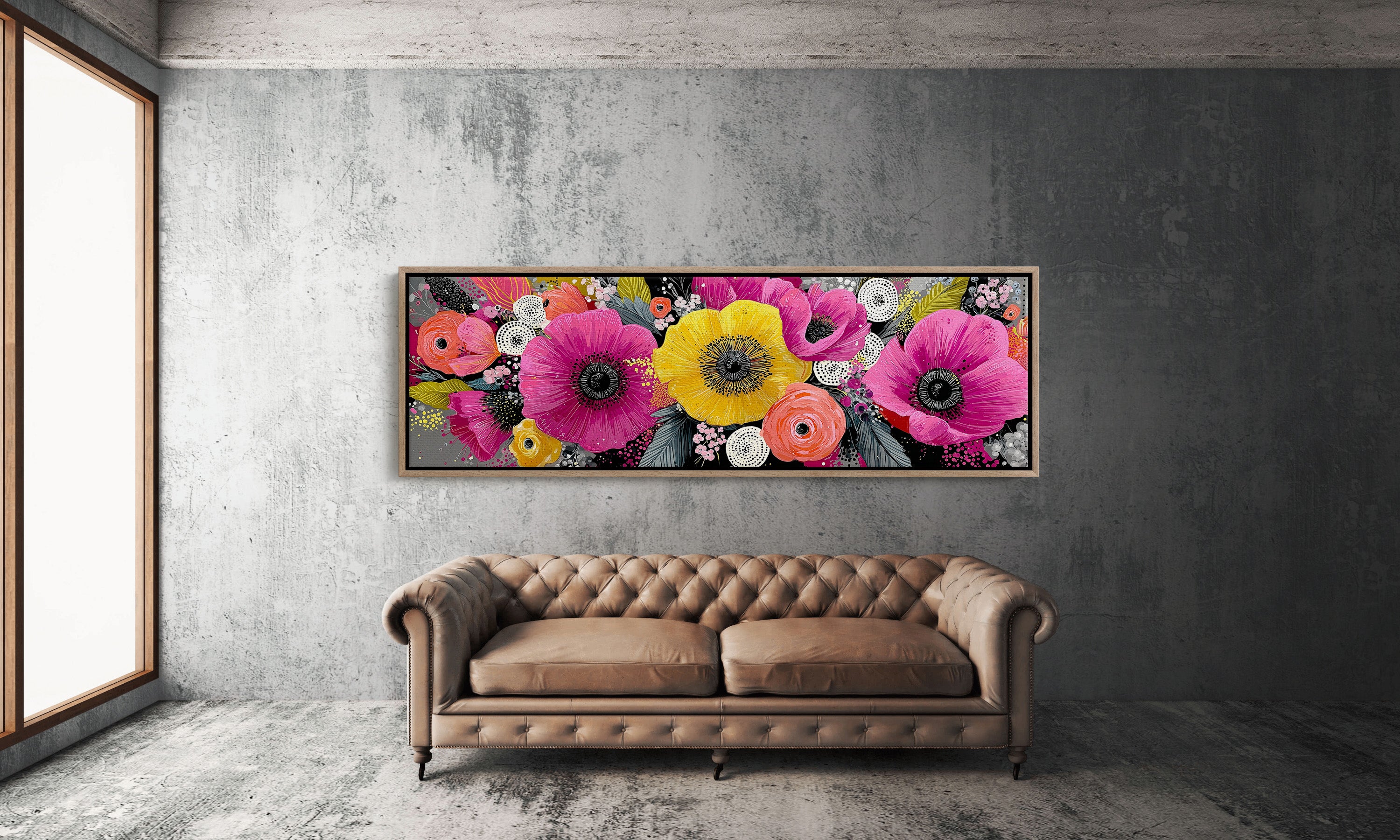 Vibrant Modern Floral Burst