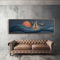 Sails Through Copper Sunset