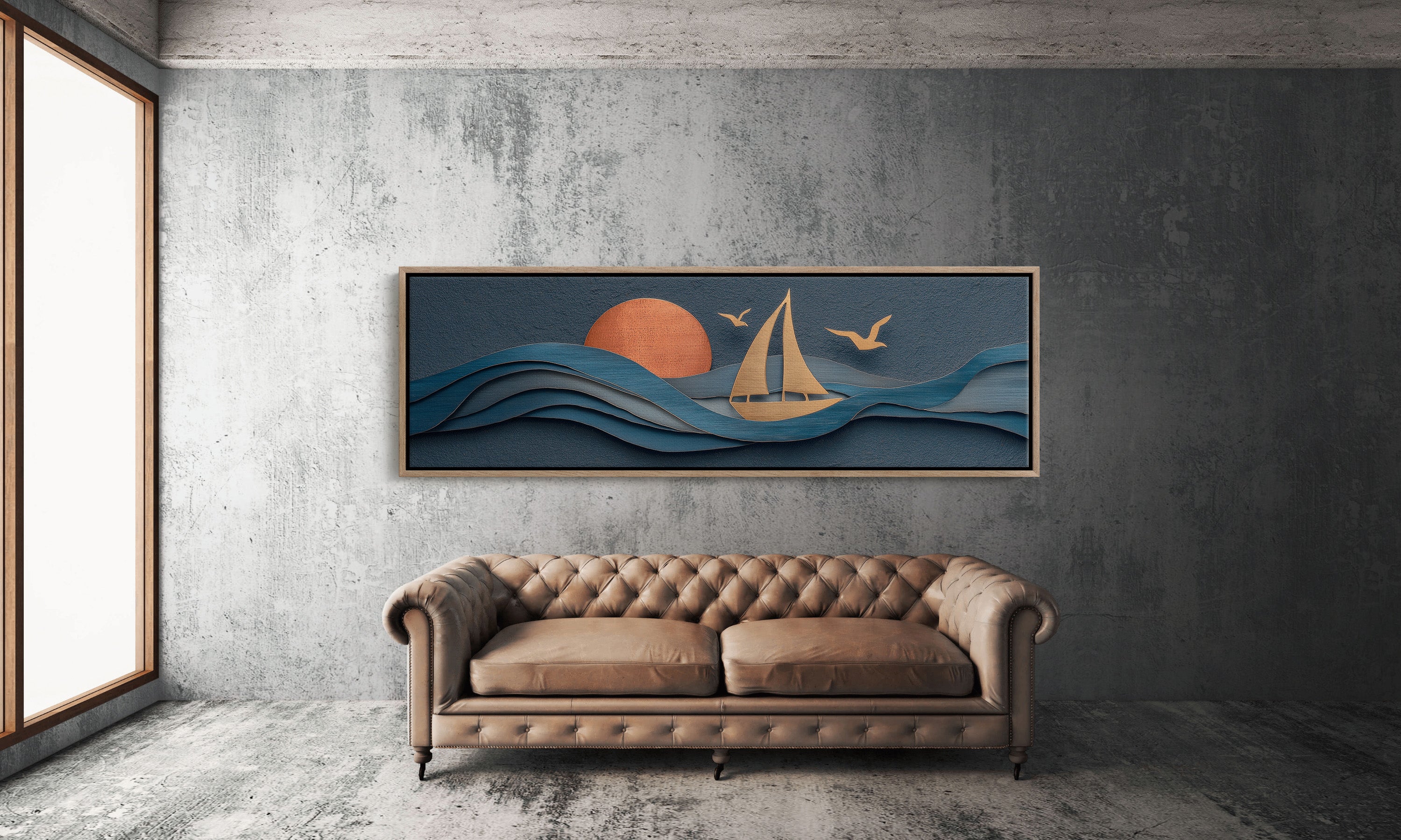 Sails Through Copper Sunset