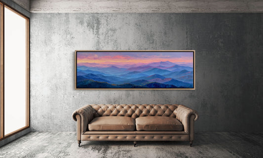 Pastel Mountains Drift at Dusk