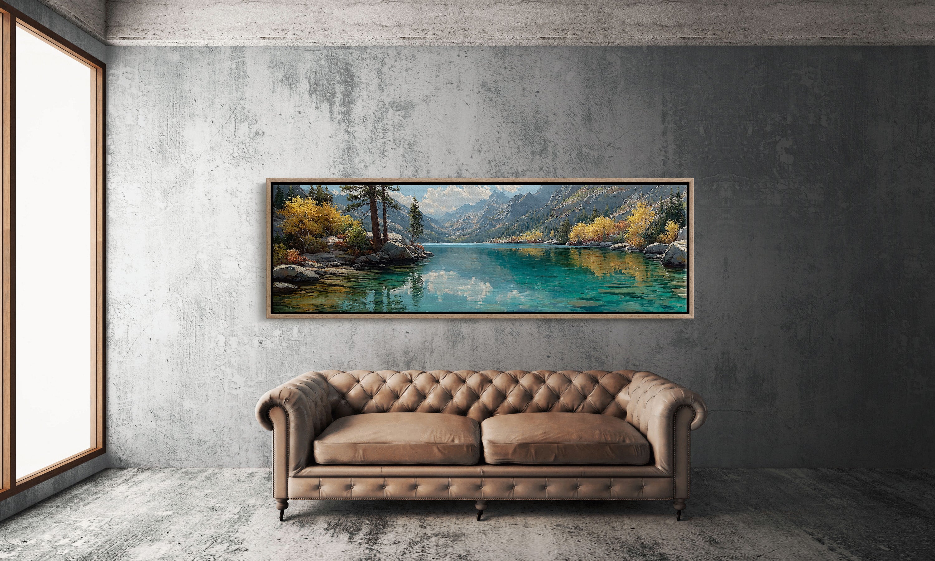Clear Waters Beneath the Autumn Peaks