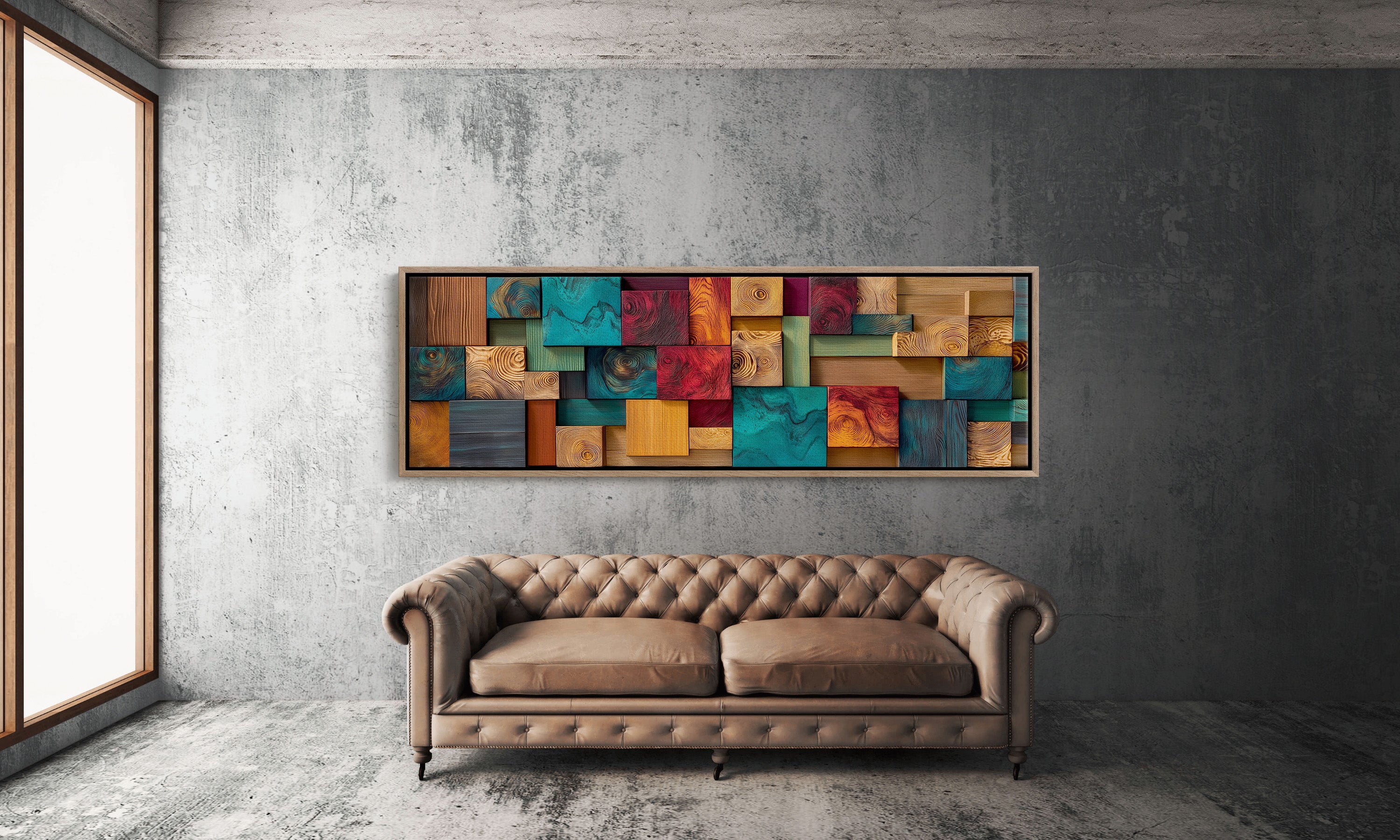 Colorblock Grain Mosaic