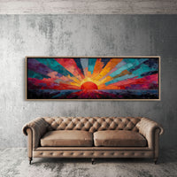 Sunburst in Painted Fire