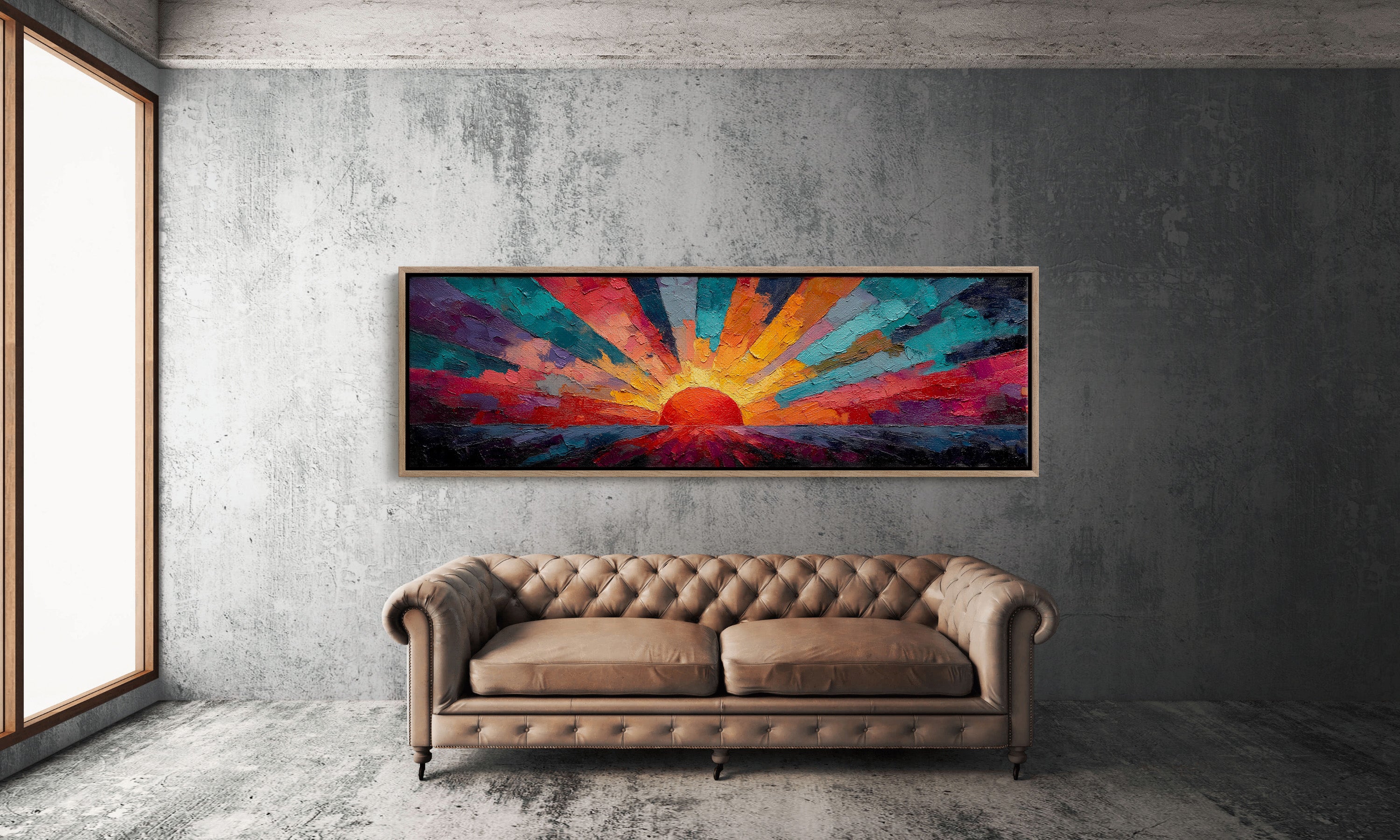 Sunburst in Painted Fire