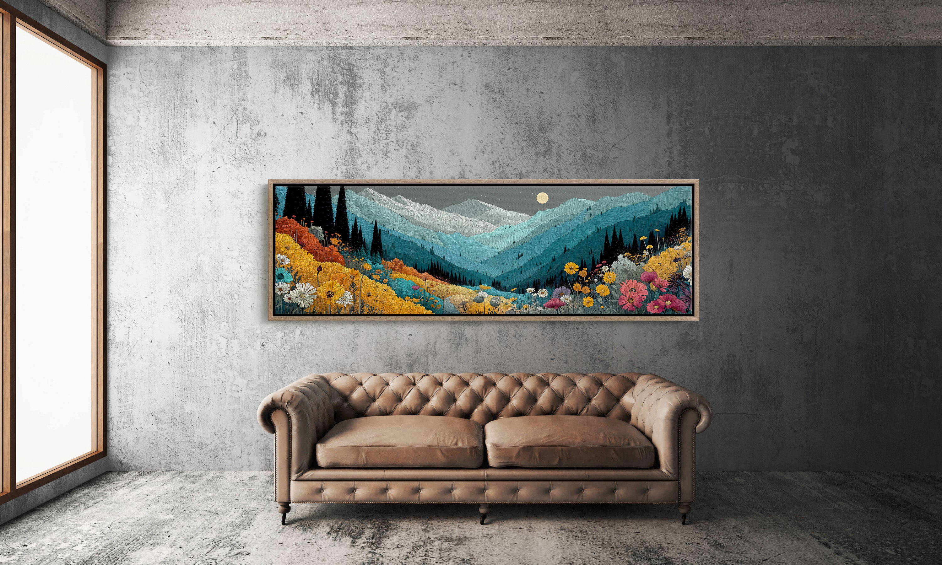 Moonlight Over Wildflower Valley