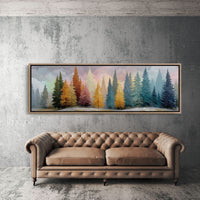 Winter Pines in Painted Light