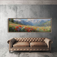 Wildflowers Beneath the Peaks