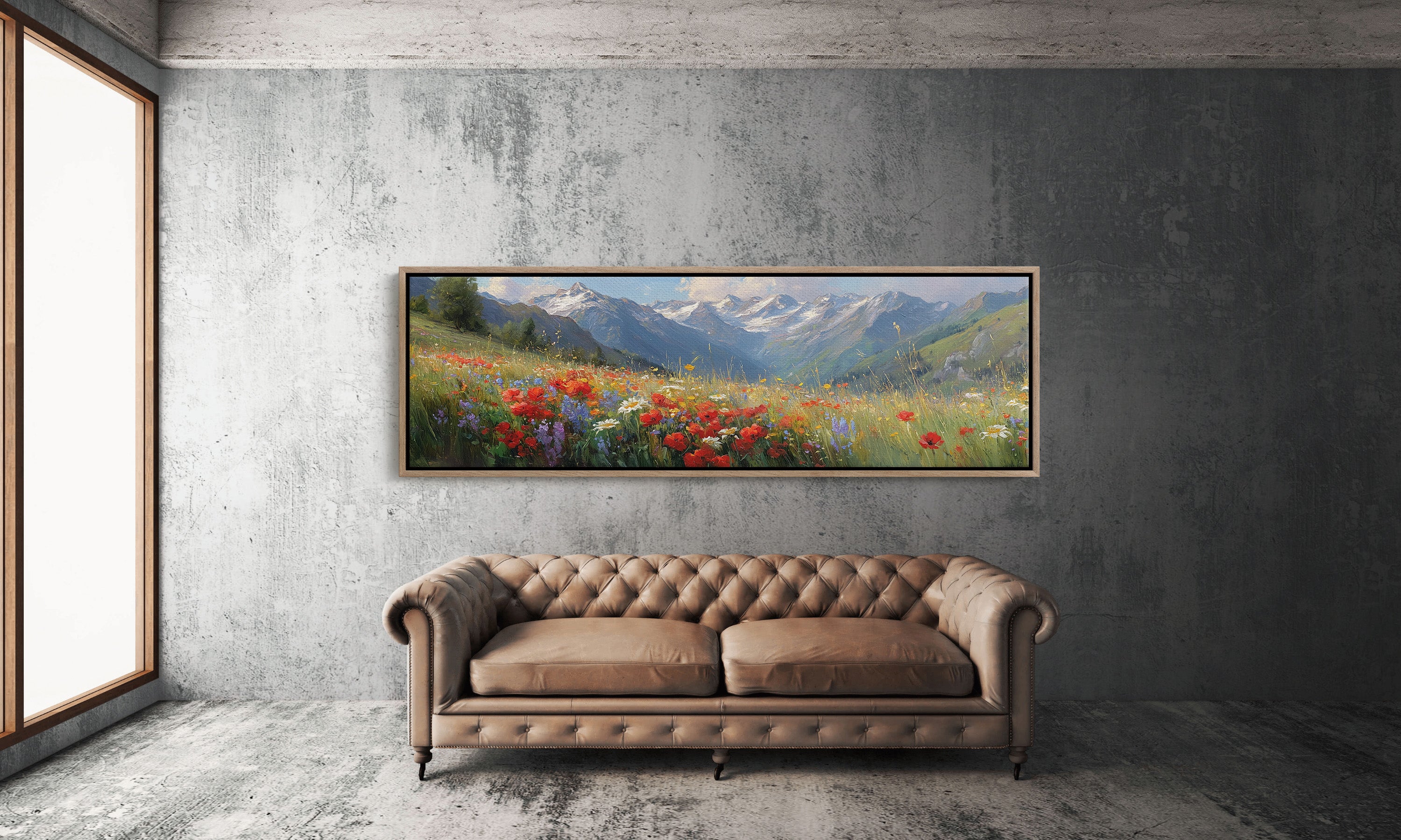 Wildflowers Beneath the Peaks