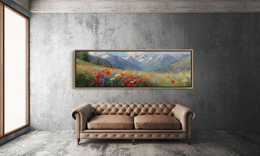 Wildflowers Beneath the Peaks
