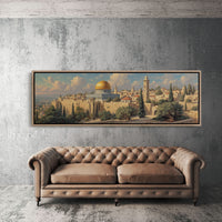 Golden Dome Above the Ancient Walls